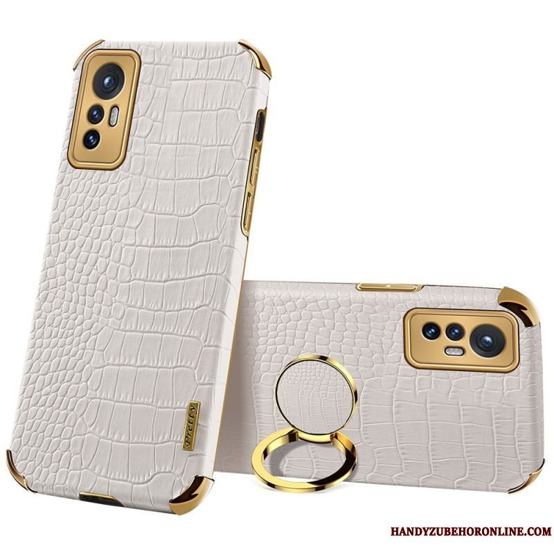 Cover Xiaomi 12 / 12X Krokodilleskind Effekt Ring-support