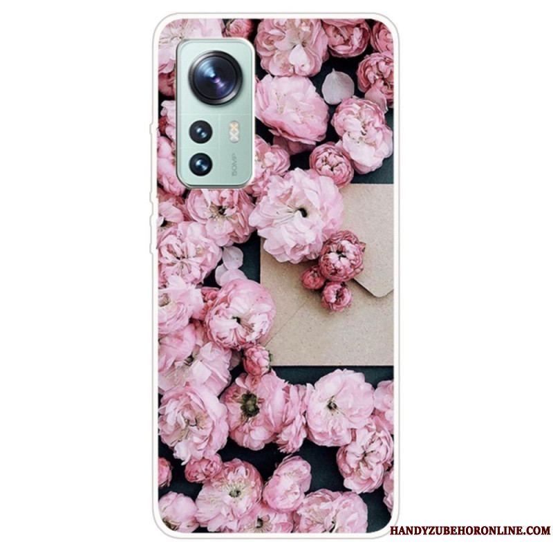Cover Xiaomi 12 / 12X Silikone Blomster