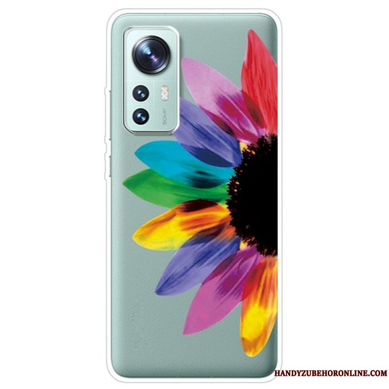 Cover Xiaomi 12 Pro Blomster Silikone