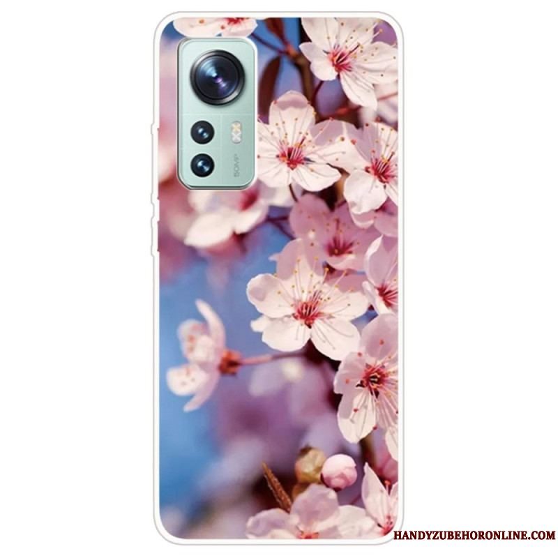 Cover Xiaomi 12 Pro Blomster Silikone