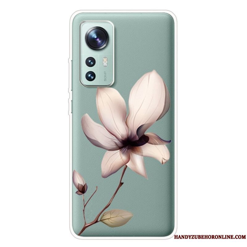 Cover Xiaomi 12 Pro Silikone Blomst