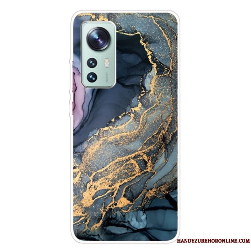 Cover Xiaomi 12 Pro Silikone Marmor Akvarel