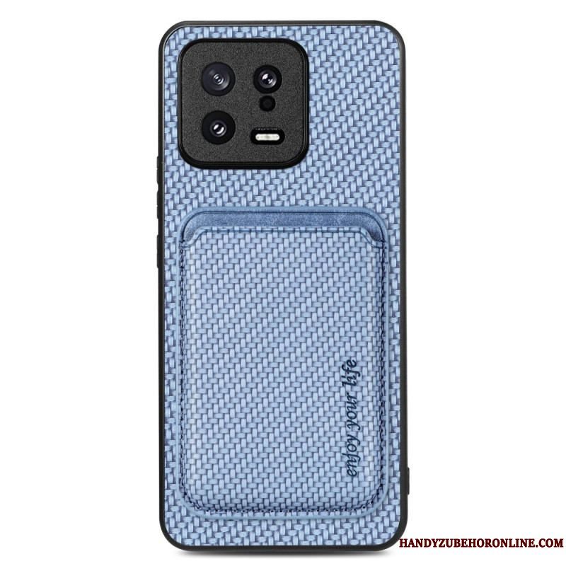 Cover Xiaomi 13 Carbon Fiber Aftagelig Kortholder