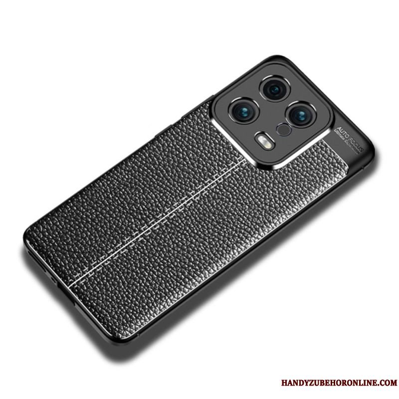 Cover Xiaomi 13 Dobbelt Linje Litchi Læder Effekt