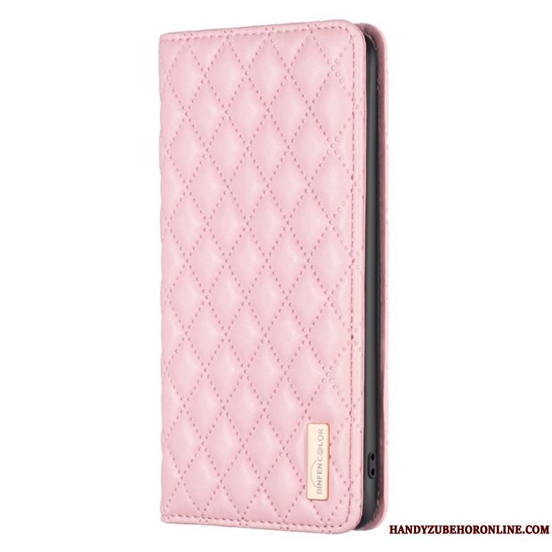 Cover Xiaomi 13 Flip Cover Binfen Farvestil Quiltet