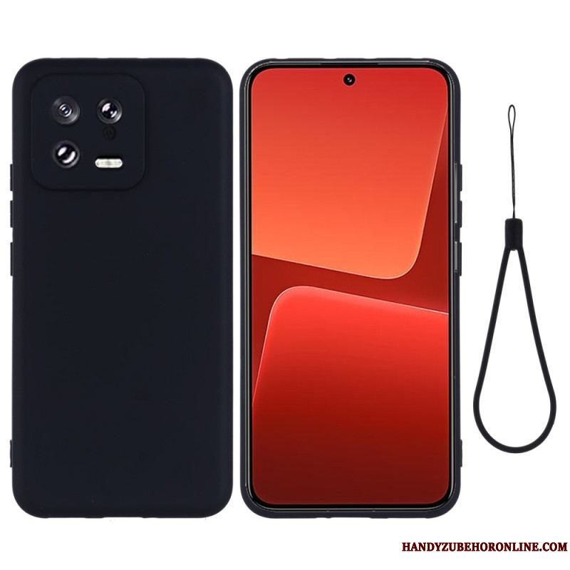 Cover Xiaomi 13 Flydende Silikone Med Snor