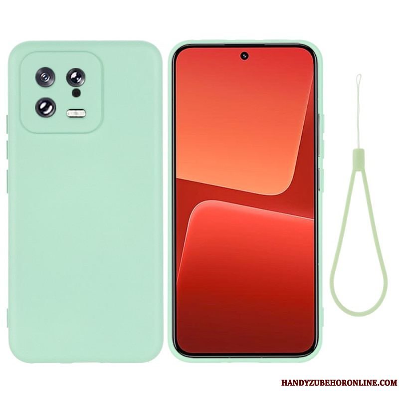 Cover Xiaomi 13 Flydende Silikone Med Snor