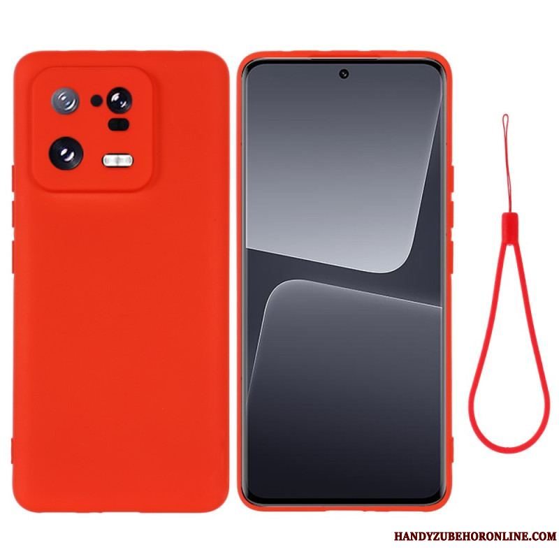 Cover Xiaomi 13 Pro Flydende Silikone Med Snor