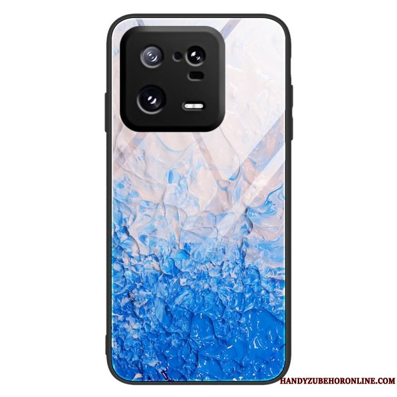 Cover Xiaomi 13 Pro Marmorfarver Hærdet Glas