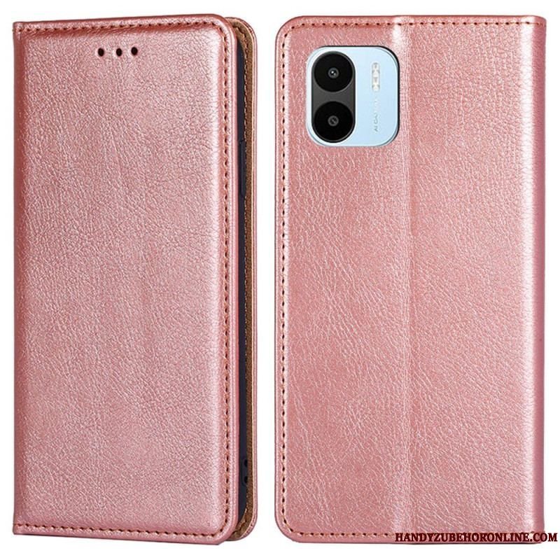 Cover Xiaomi Redmi A1 Flip Cover Imiteret Lædersøm