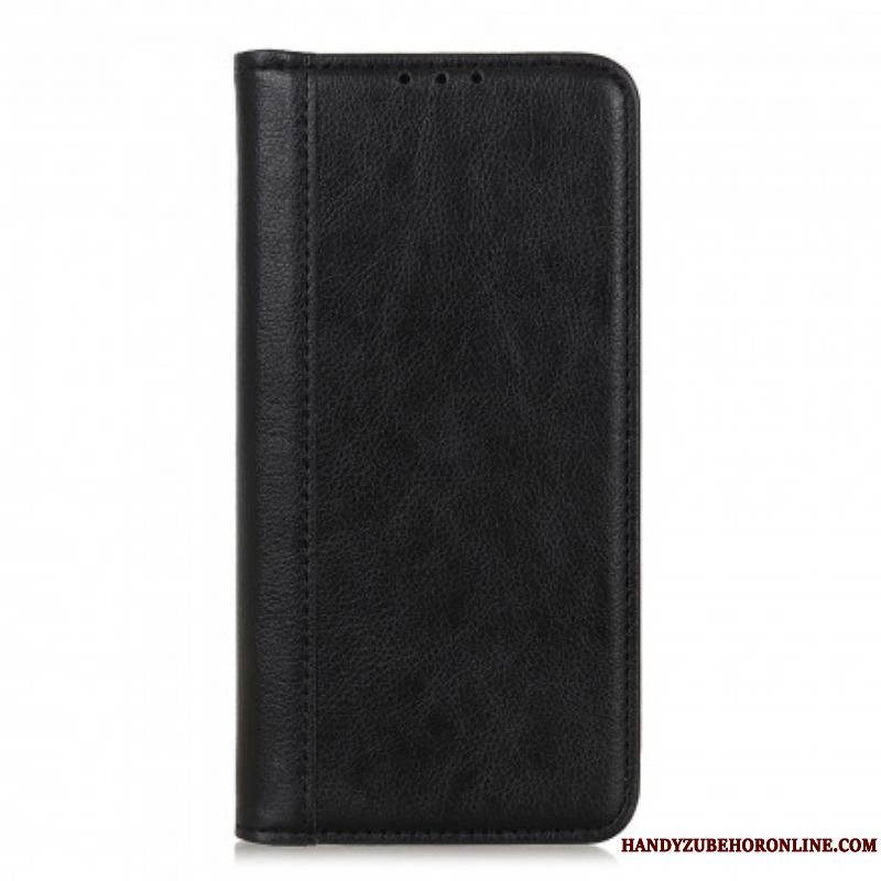 Cover Xiaomi Redmi Note 10 / 10S Flip Cover Litchi Split Læderversion