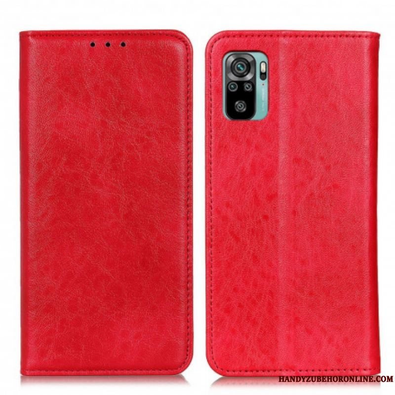 Cover Xiaomi Redmi Note 10 / 10S Flip Cover Tekstureret Lædereffekt