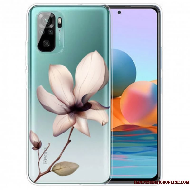 Cover Xiaomi Redmi Note 10 / 10S Gennemsigtig En Blomst