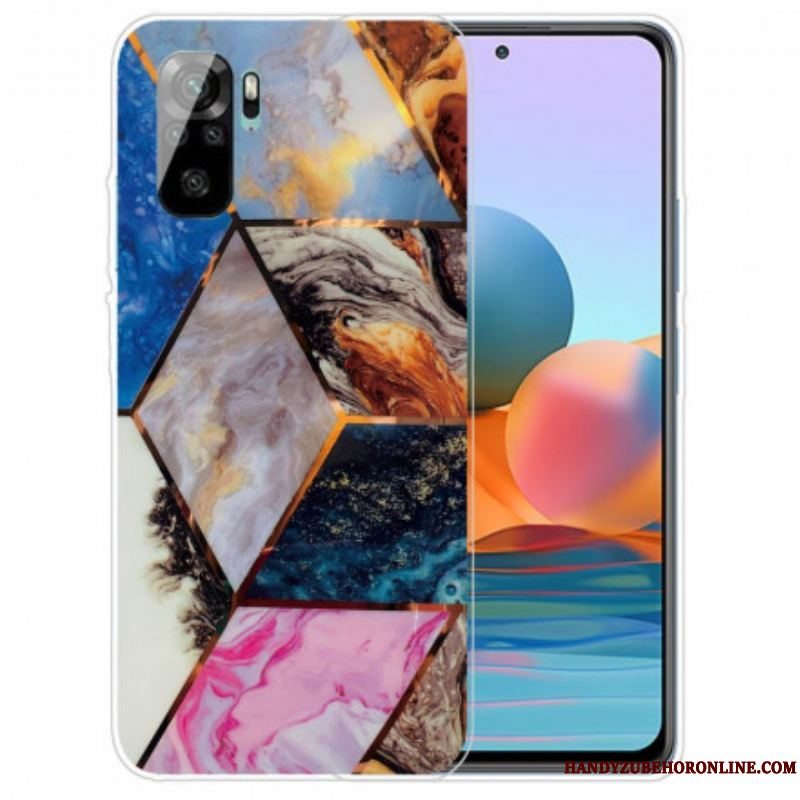 Cover Xiaomi Redmi Note 10 / 10S Intens Geometri Marmor