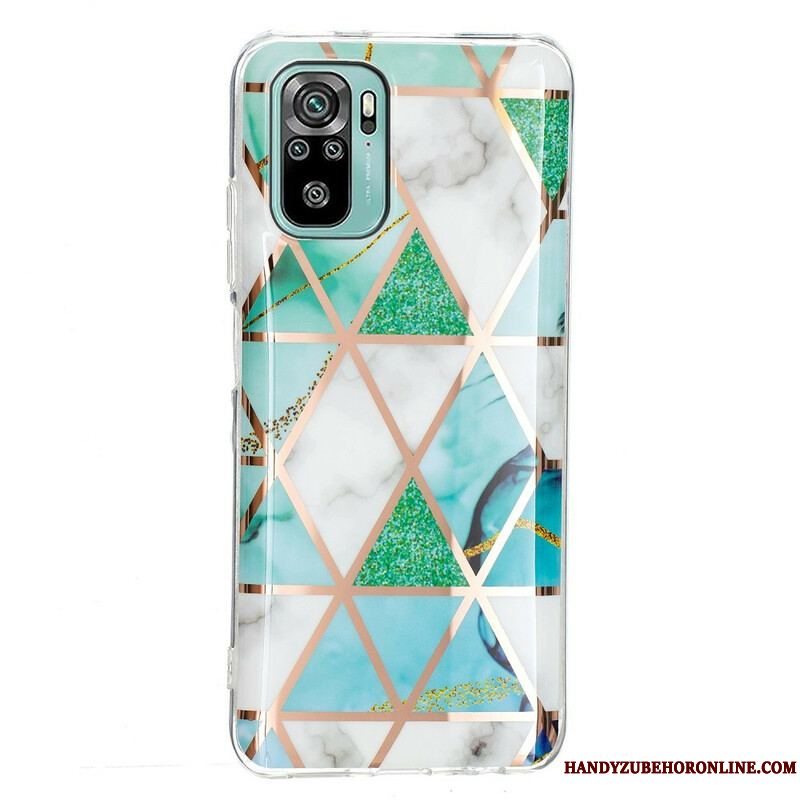 Cover Xiaomi Redmi Note 10 / 10S Marmor Geometri