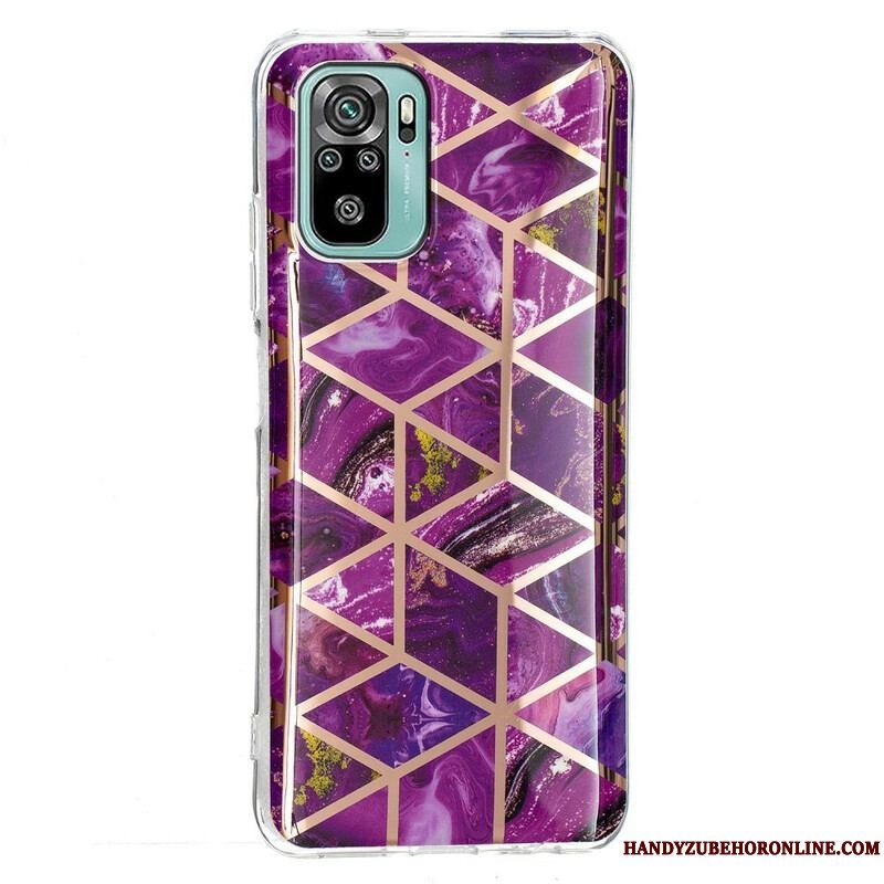 Cover Xiaomi Redmi Note 10 / 10S Marmor Geometri