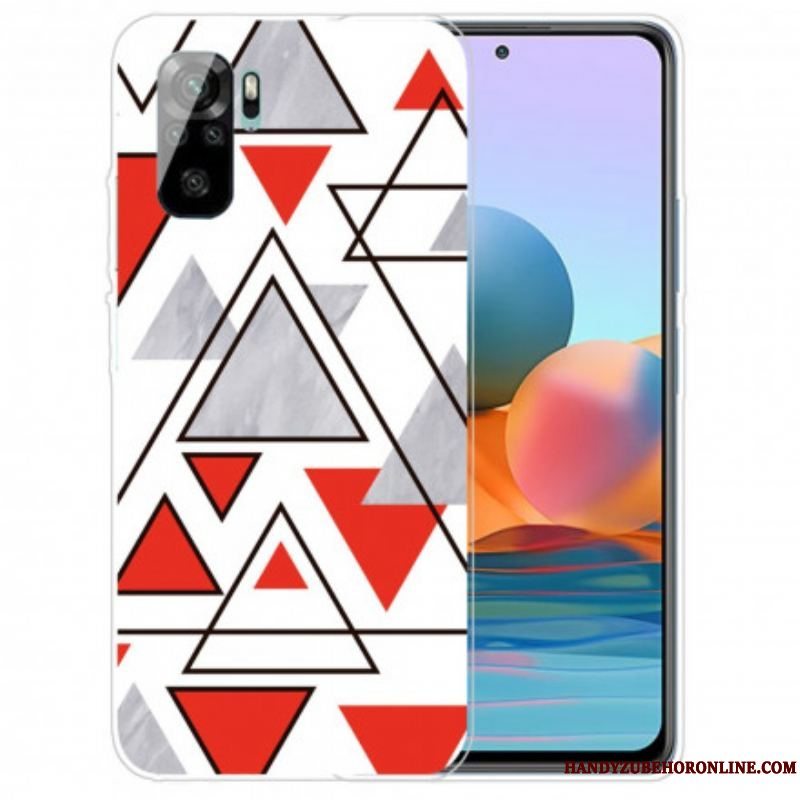 Cover Xiaomi Redmi Note 10 / 10S Marmor Trekanter