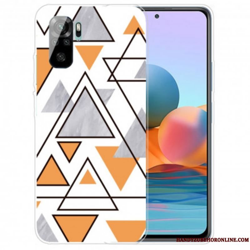 Cover Xiaomi Redmi Note 10 / 10S Marmor Trekanter