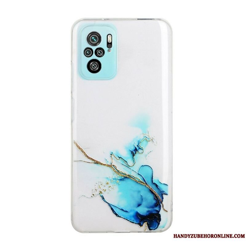 Cover Xiaomi Redmi Note 10 / 10S Silikone Marmor Effekt