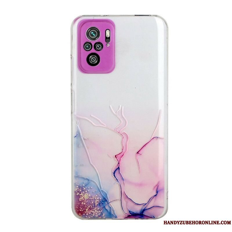 Cover Xiaomi Redmi Note 10 / 10S Silikone Marmor Effekt