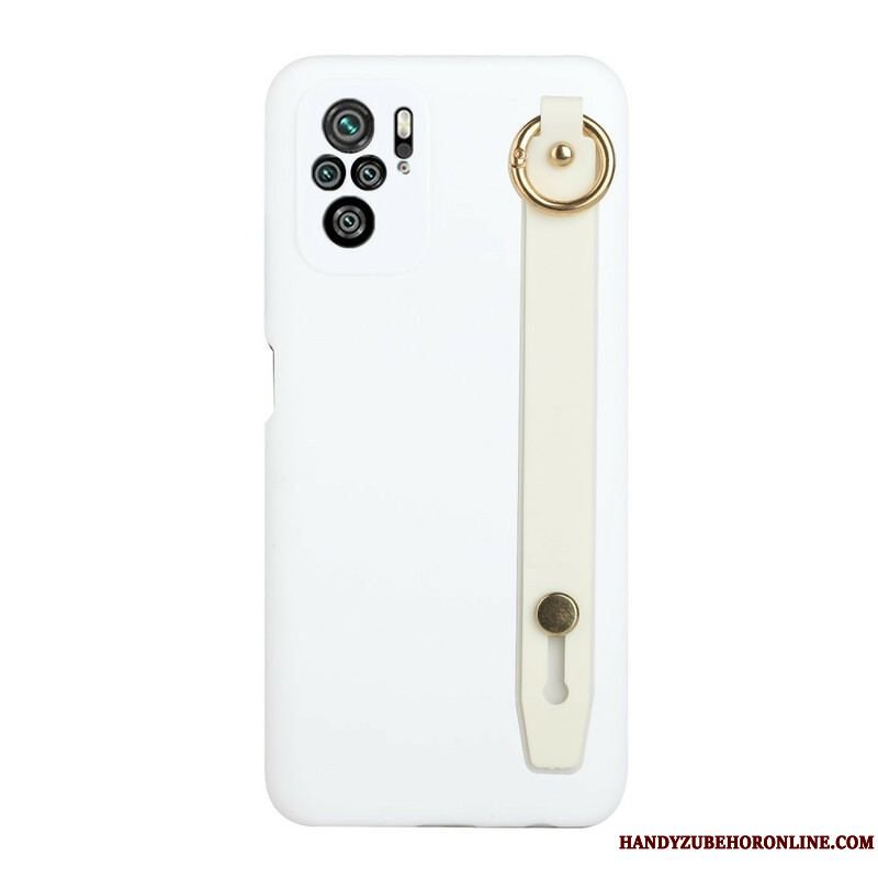 Cover Xiaomi Redmi Note 10 / 10S Silikone Med Støttestrop