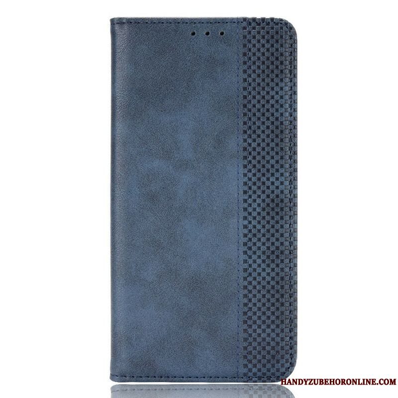 Cover Xiaomi Redmi Note 10 5G Flip Cover Stiliseret Vintage Lædereffekt