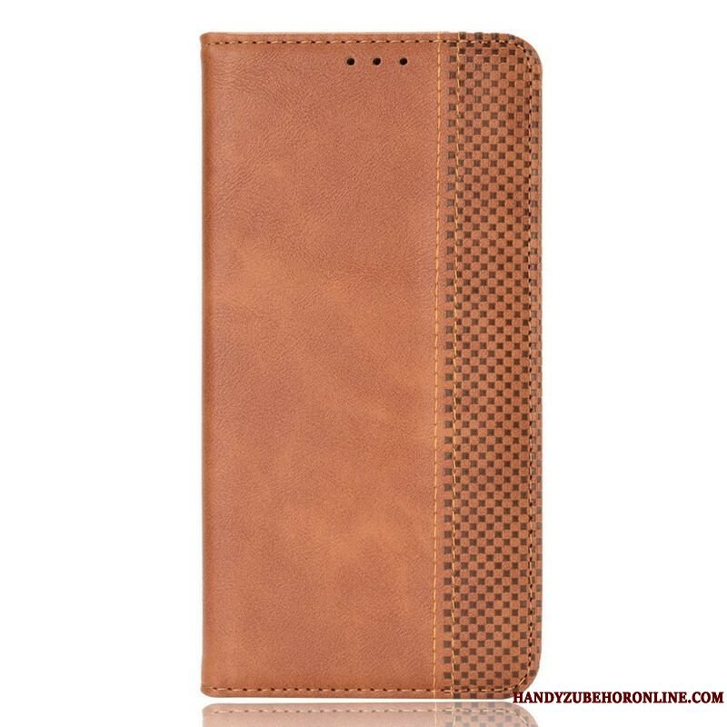 Cover Xiaomi Redmi Note 10 5G Flip Cover Stiliseret Vintage Lædereffekt