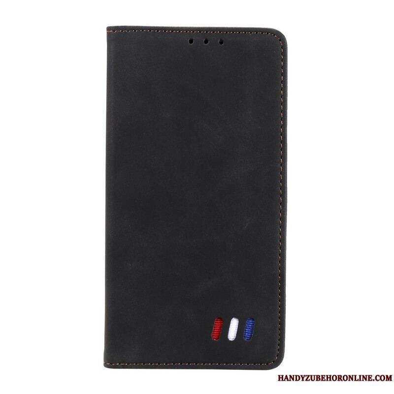 Cover Xiaomi Redmi Note 10 5G Flip Cover Trefarvet Læderstil