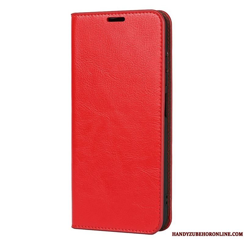 Cover Xiaomi Redmi Note 10 5G Flip Cover Ægte Læder