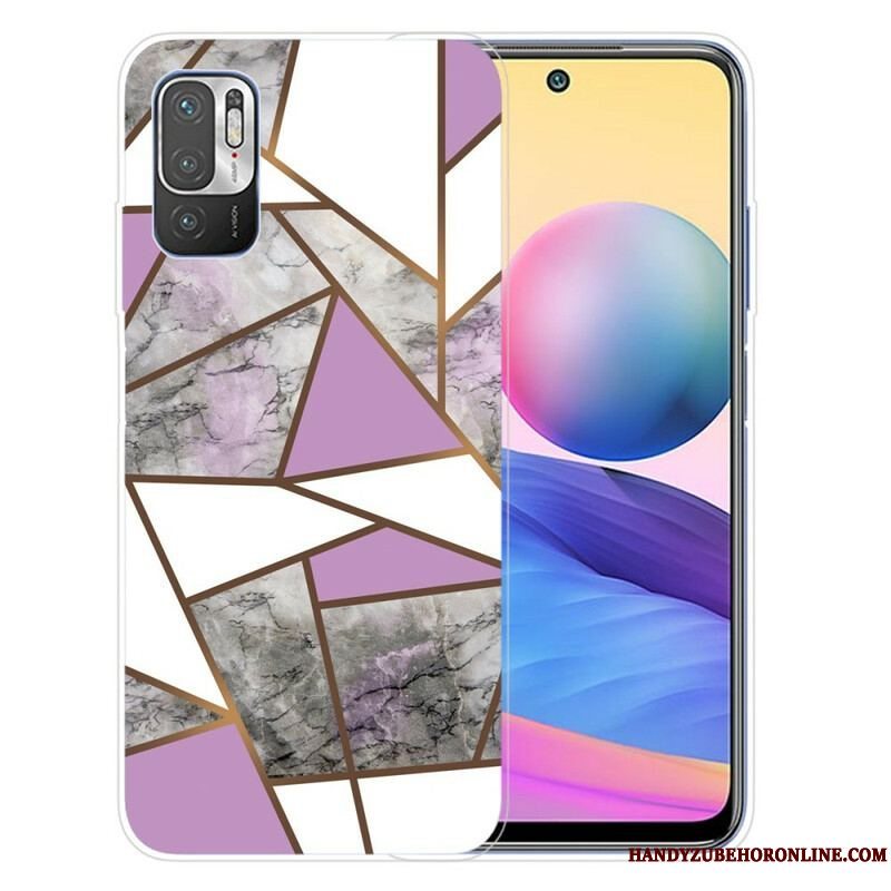 Cover Xiaomi Redmi Note 10 5G Geometrisk Marmor