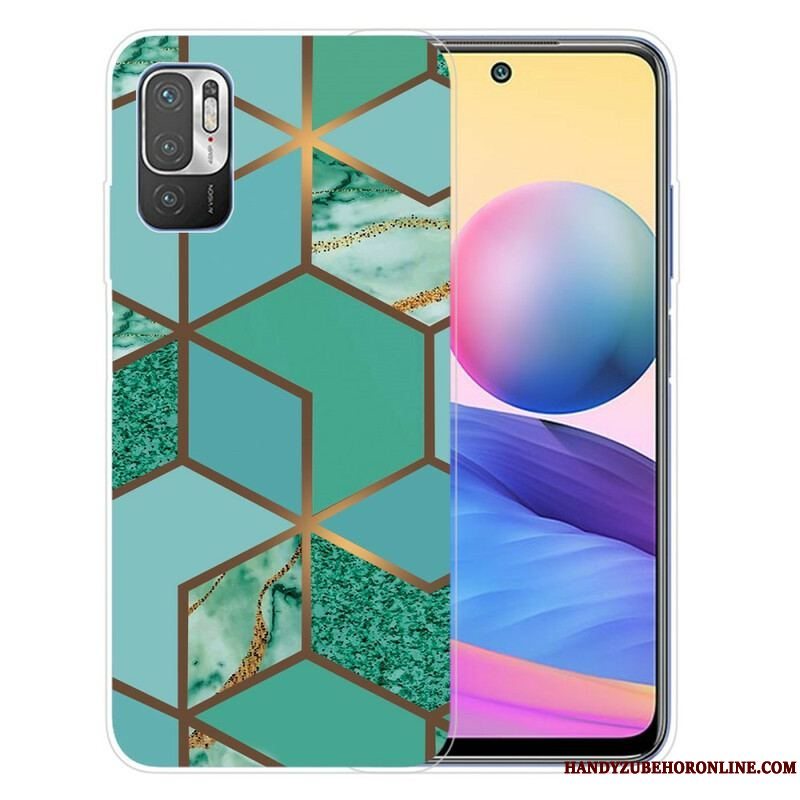 Cover Xiaomi Redmi Note 10 5G Geometrisk Marmor