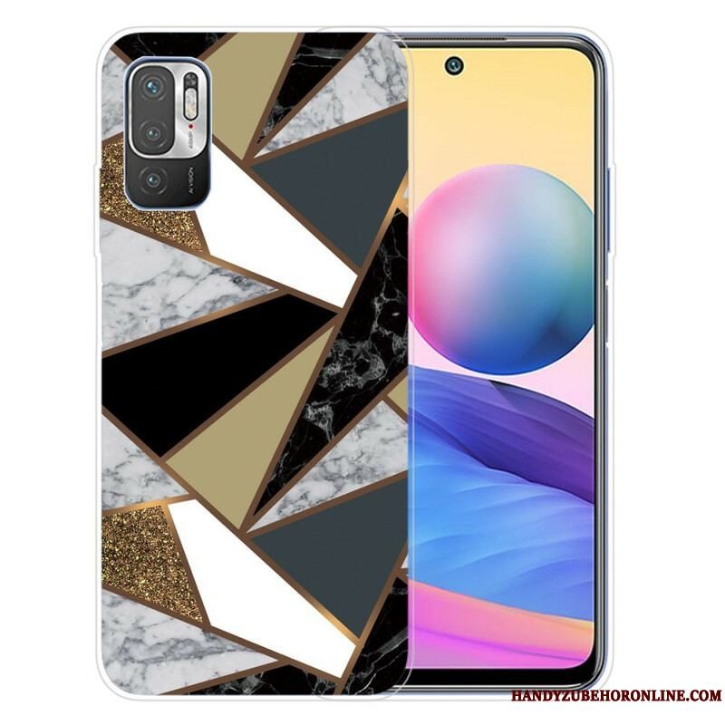 Cover Xiaomi Redmi Note 10 5G Geometrisk Marmor