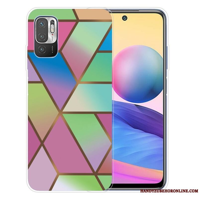 Cover Xiaomi Redmi Note 10 5G Geometrisk Marmor