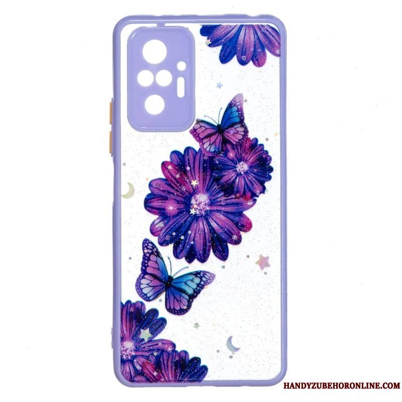 Cover Xiaomi Redmi Note 10 Pro Blomstersommerfuglehybrid