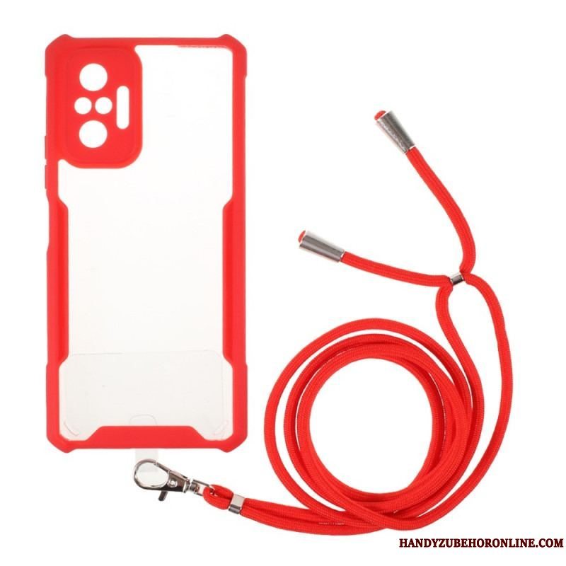 Cover Xiaomi Redmi Note 10 Pro Farvet Cord Hybrid