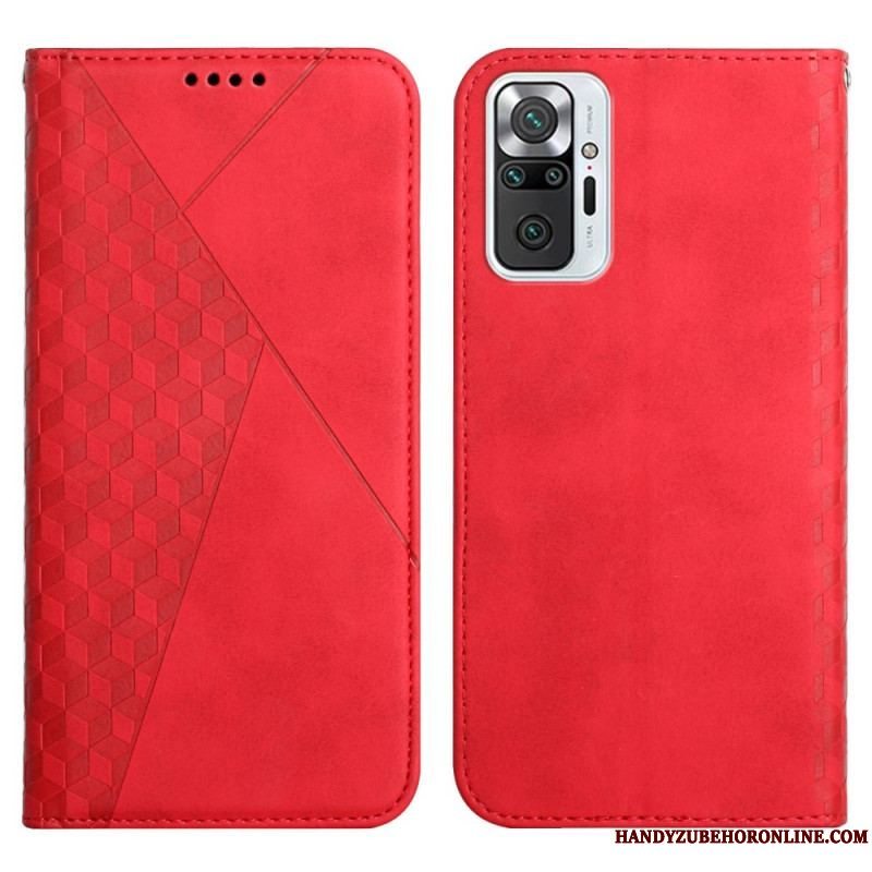 Cover Xiaomi Redmi Note 10 Pro Flip Cover Geo Lædereffekt