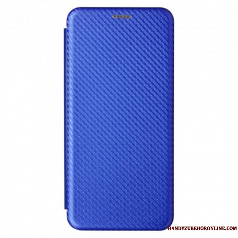 Cover Xiaomi Redmi Note 10 Pro Flip Cover Kulfiber Med Støttering