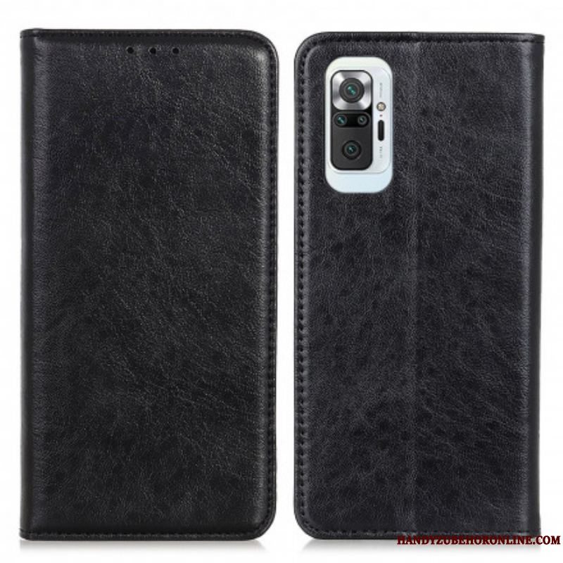 Cover Xiaomi Redmi Note 10 Pro Flip Cover Tekstureret Splitlæder