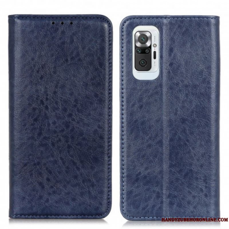 Cover Xiaomi Redmi Note 10 Pro Flip Cover Tekstureret Splitlæder