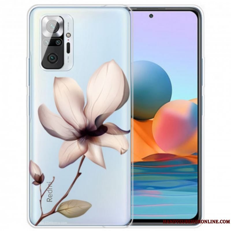 Cover Xiaomi Redmi Note 10 Pro Gennemsigtig En Blomst