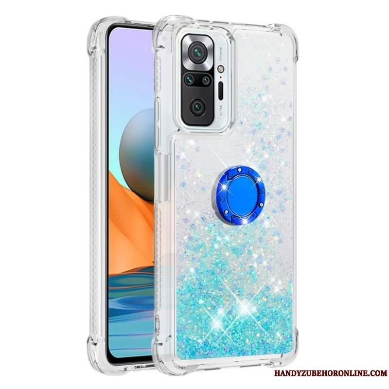 Cover Xiaomi Redmi Note 10 Pro Pailletter Med Ring-support