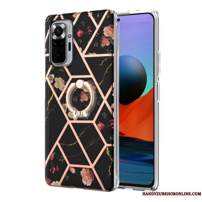 Cover Xiaomi Redmi Note 10 Pro Ring-bracket Blomster