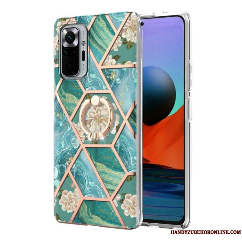 Cover Xiaomi Redmi Note 10 Pro Ring-bracket Blomster