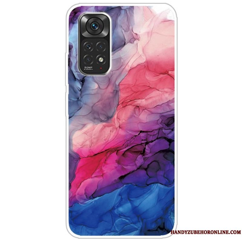 Cover Xiaomi Redmi Note 11 / 11S Farvet Marmor