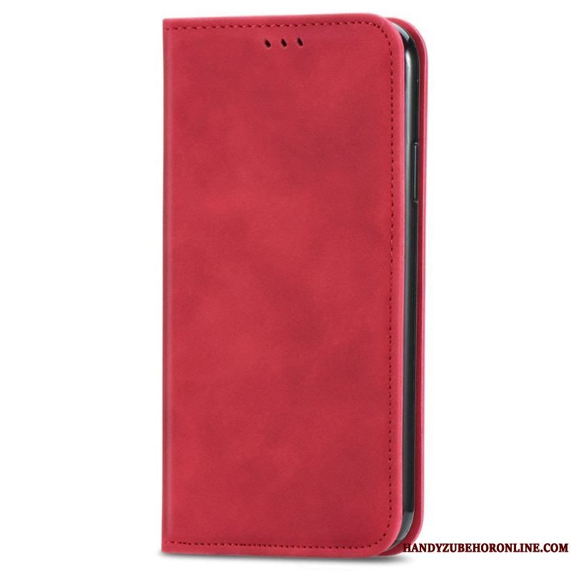 Cover Xiaomi Redmi Note 11 / 11S Flip Cover Vintage Lædereffekt