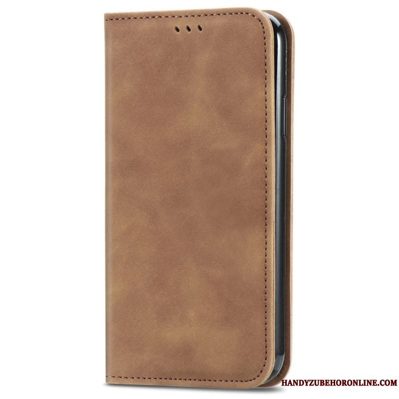 Cover Xiaomi Redmi Note 11 / 11S Flip Cover Vintage Lædereffekt