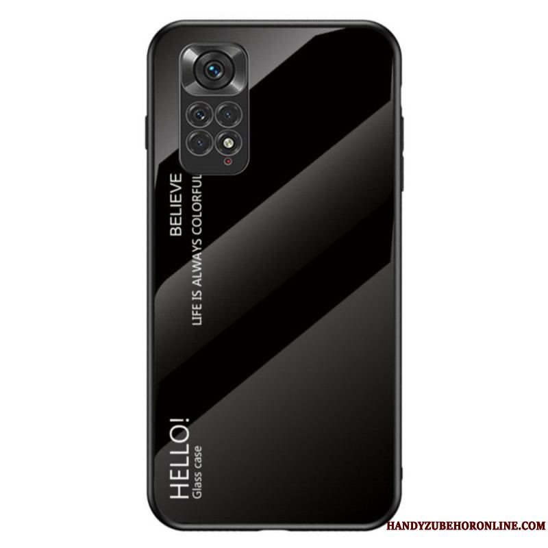 Cover Xiaomi Redmi Note 11 / 11S Hærdet Glas Hej