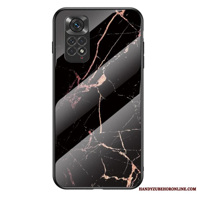 Cover Xiaomi Redmi Note 11 / 11S Marmorfarver Hærdet Glas