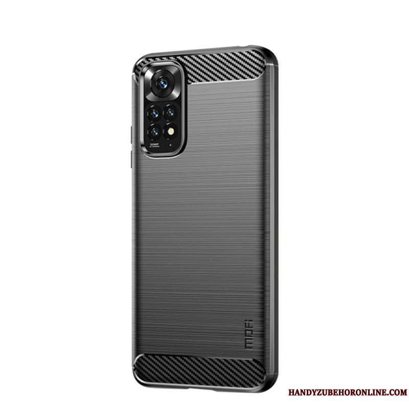 Cover Xiaomi Redmi Note 11 / 11S Mofi Børstet Kulfiber