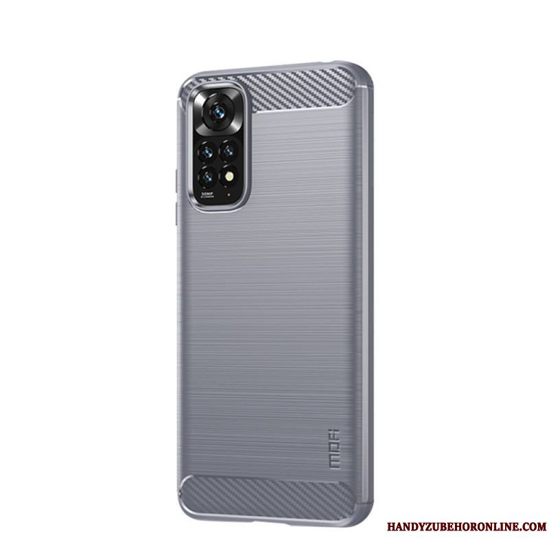 Cover Xiaomi Redmi Note 11 / 11S Mofi Børstet Kulfiber